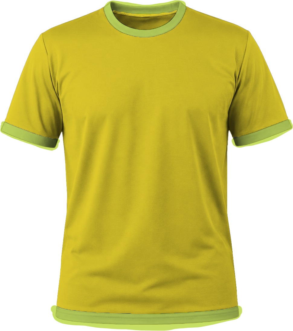 Ringer Unisex Crew Neck T-shirt, Fitted Short Sleeve, Reverse Birdseye