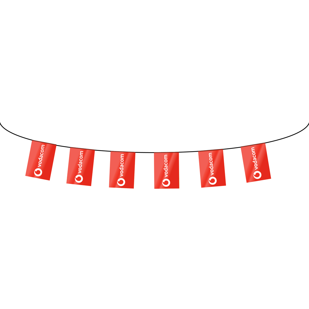 Rectangular Pennants. Single sided, PVC
