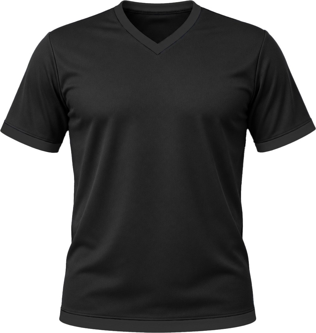 +27 Unisex V-Neck T-shirt, Fitted Short Sleeve, Birdseye