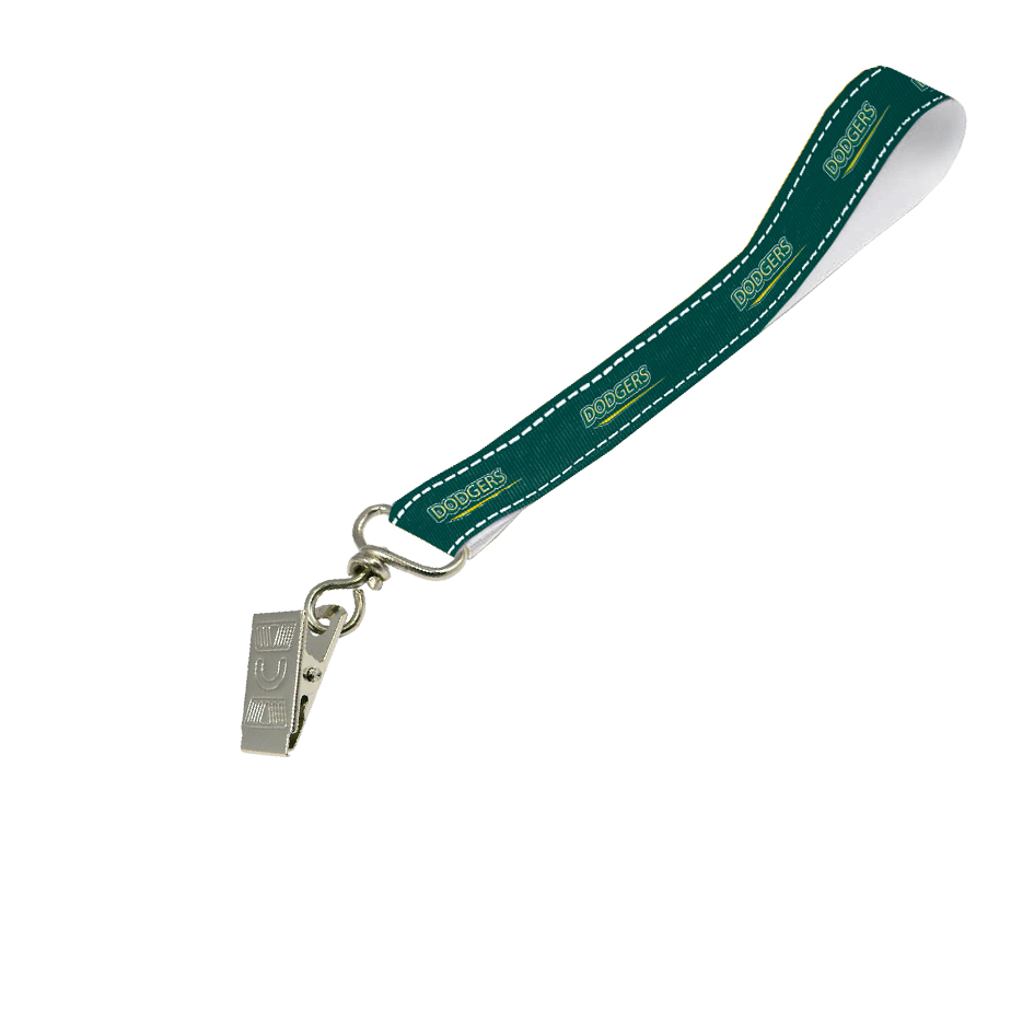 Petersham Wrist Phone Strap With Reflective Border Sublimation Print S/Sided with Crocodile Clip