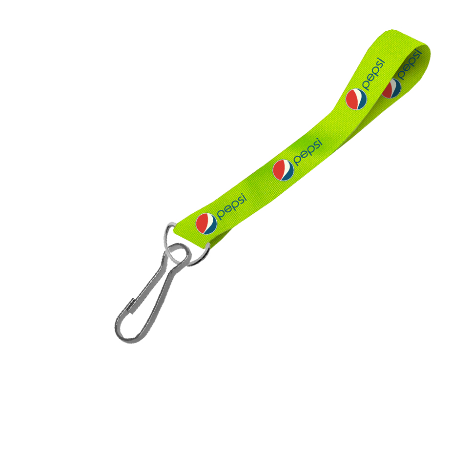 Hi-Viz Wrist Phone Strap DTF Print D/Sided with Swivel Hook