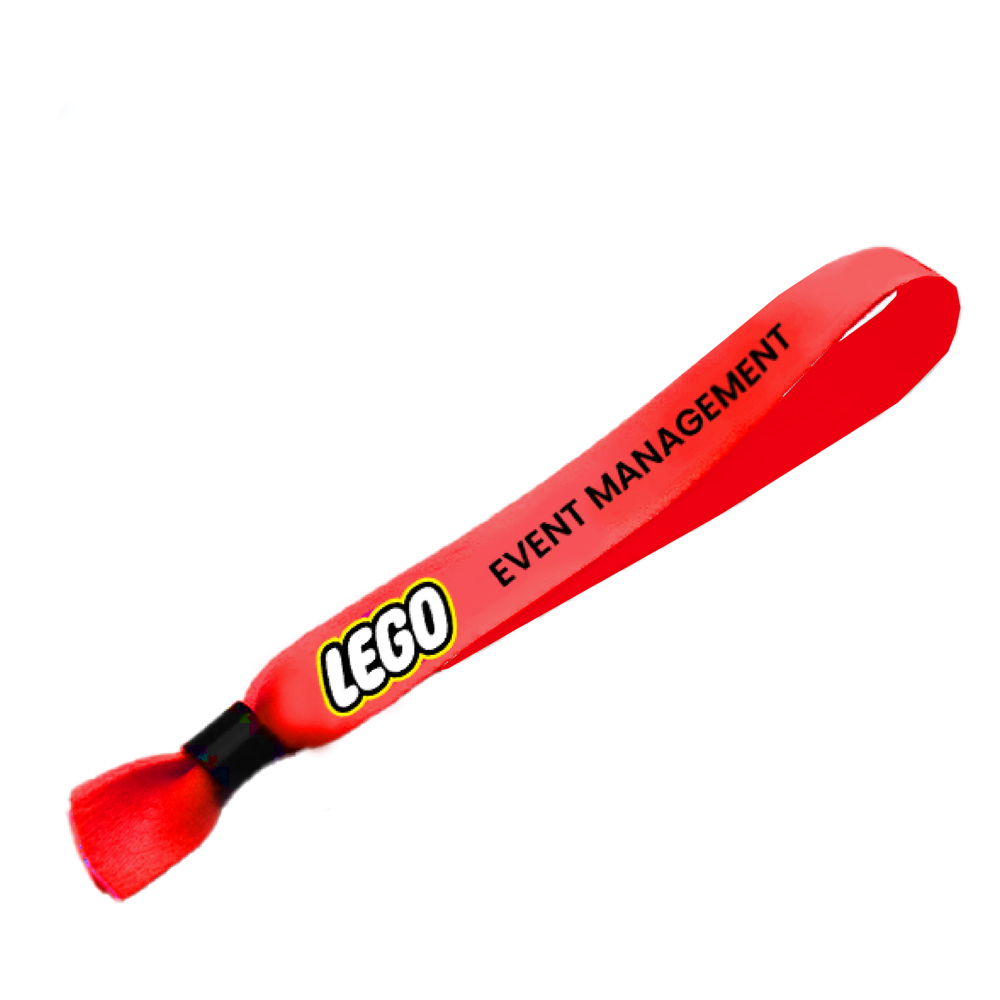 Matte Polyester Event Wristband D/Sided Print with Barb Buckle 15 x 340mm