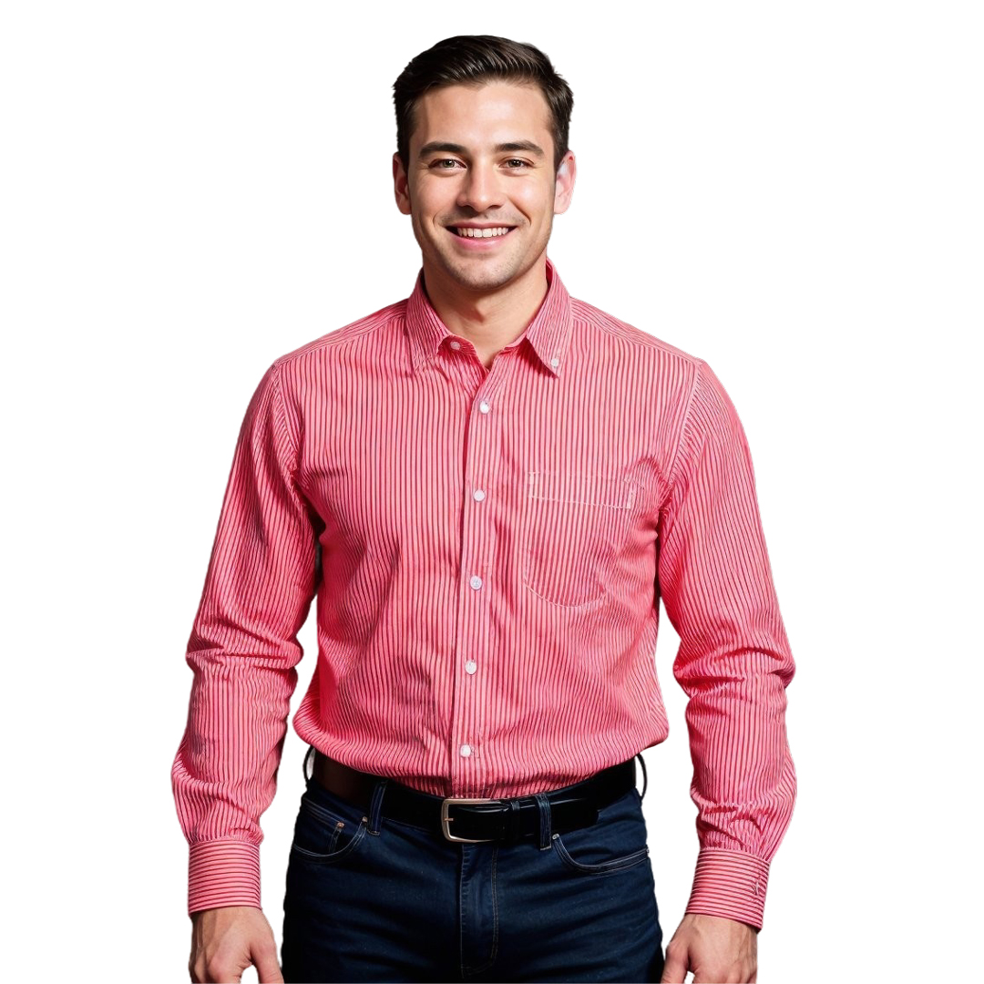 Vertigo Vertical Stripe Lounge Shirt Men's