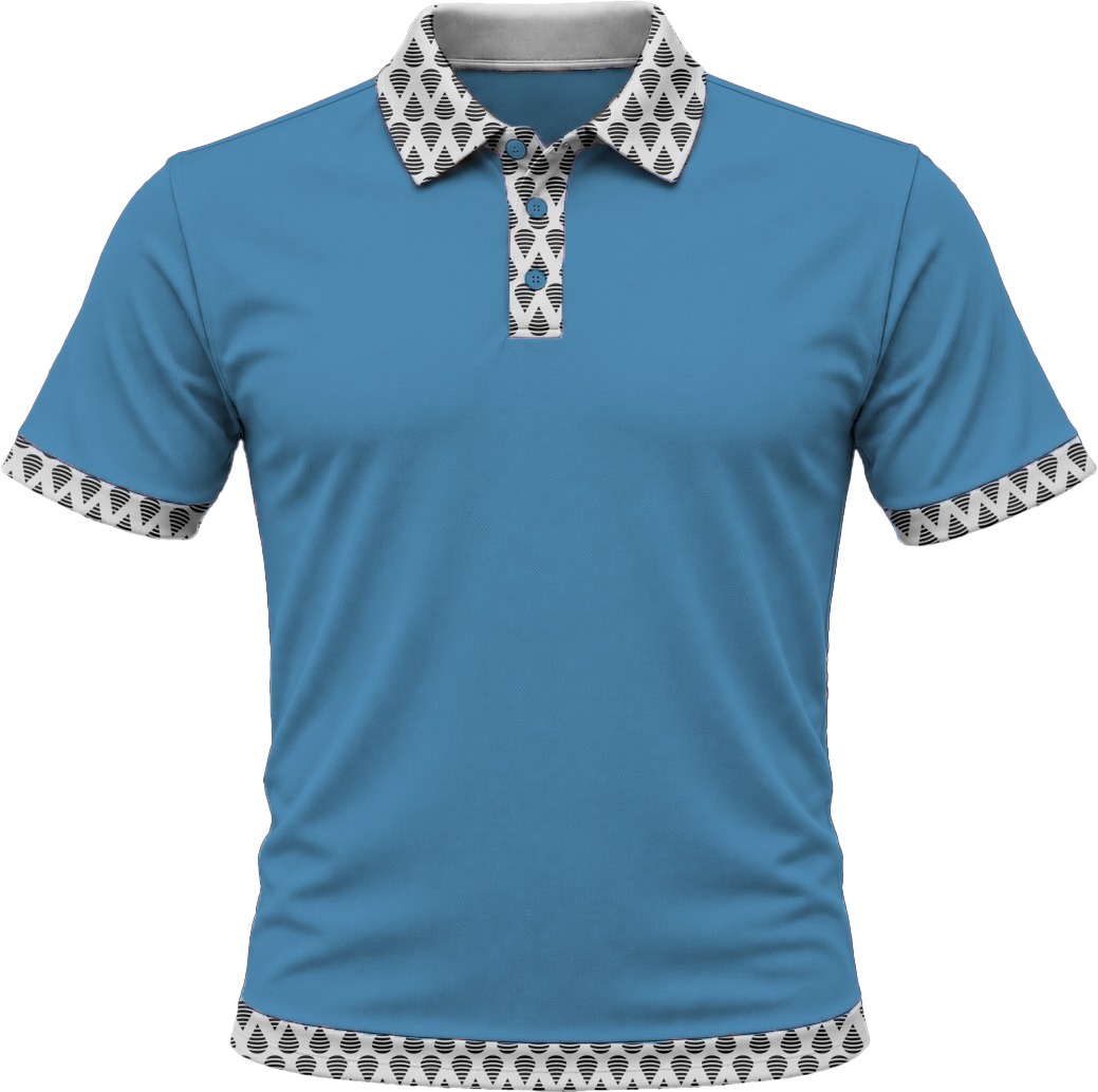 19Ten Unisex Golf Shirt, Fitted Short Sleeve, Birdseye