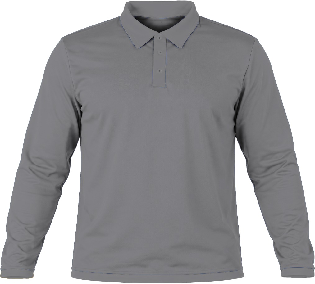 +27 Kiddies Golf Shirt, Fitted Long Sleeve, Reverse Birdseye
