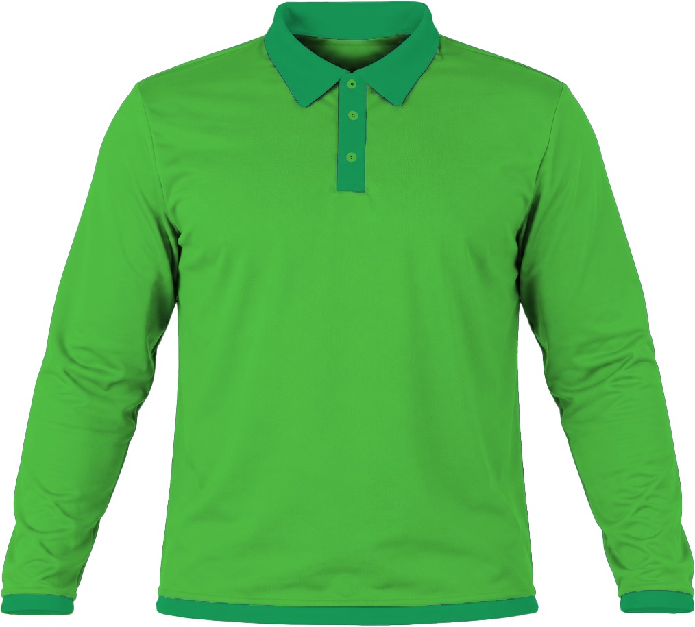 Ringer Kiddies Golf Shirt, Fitted Long Sleeve, Birdseye