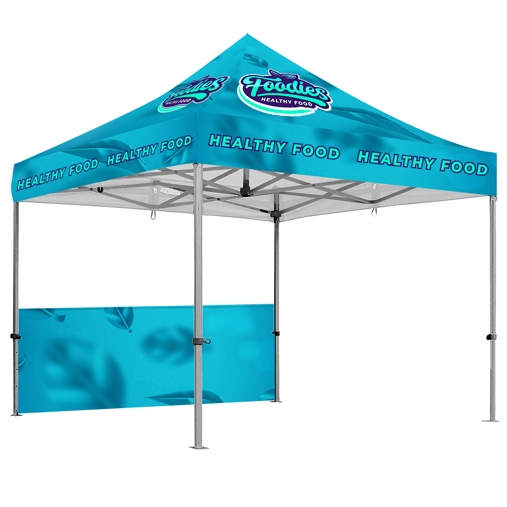 Gazebo 3m Unit, Half Wall, Dye Sub