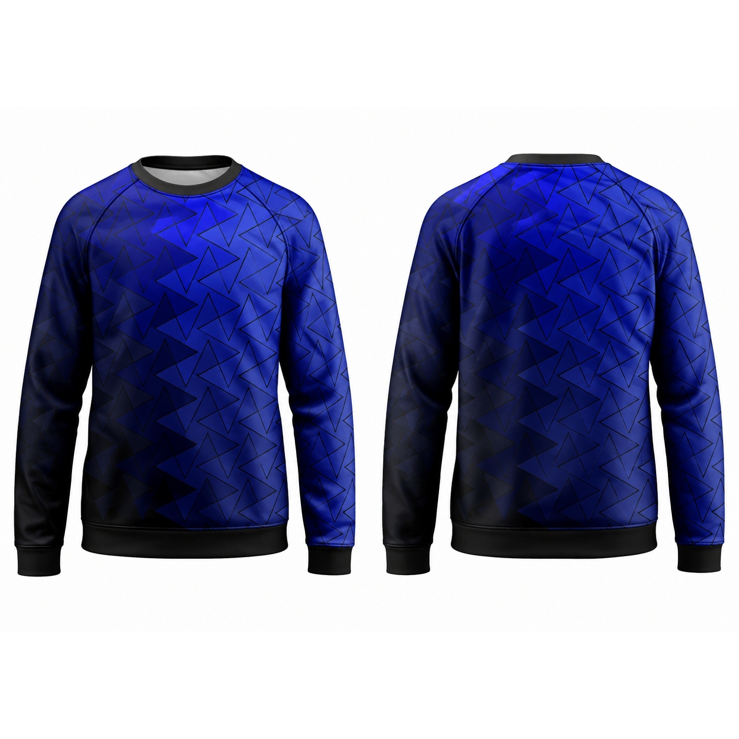 Dye Sublimated Softshell Crew Neck Sweater | Raglan Sleeve
