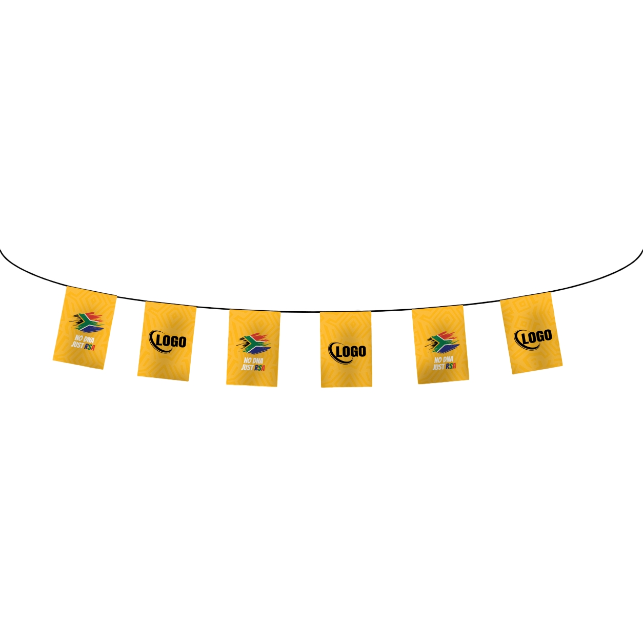 Rectangular Pennants. Single sided, PVC