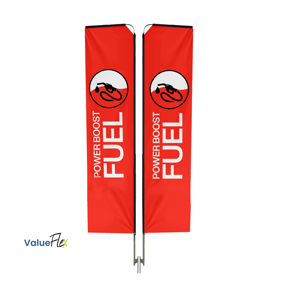 Display fabric Telescopic Banner 4m Double sided, Complete
