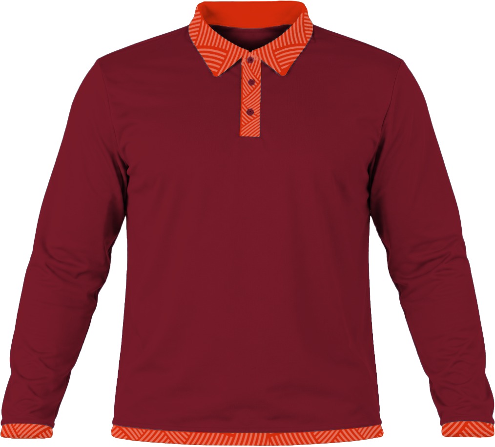 19Ten Unisex Golf Shirt, Fitted Long Sleeve, Birdseye