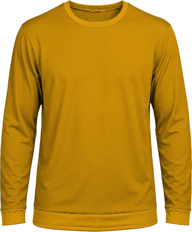 +27 Unisex Crew Neck T-shirt, Fitted Long Sleeve, Reverse Birdseye