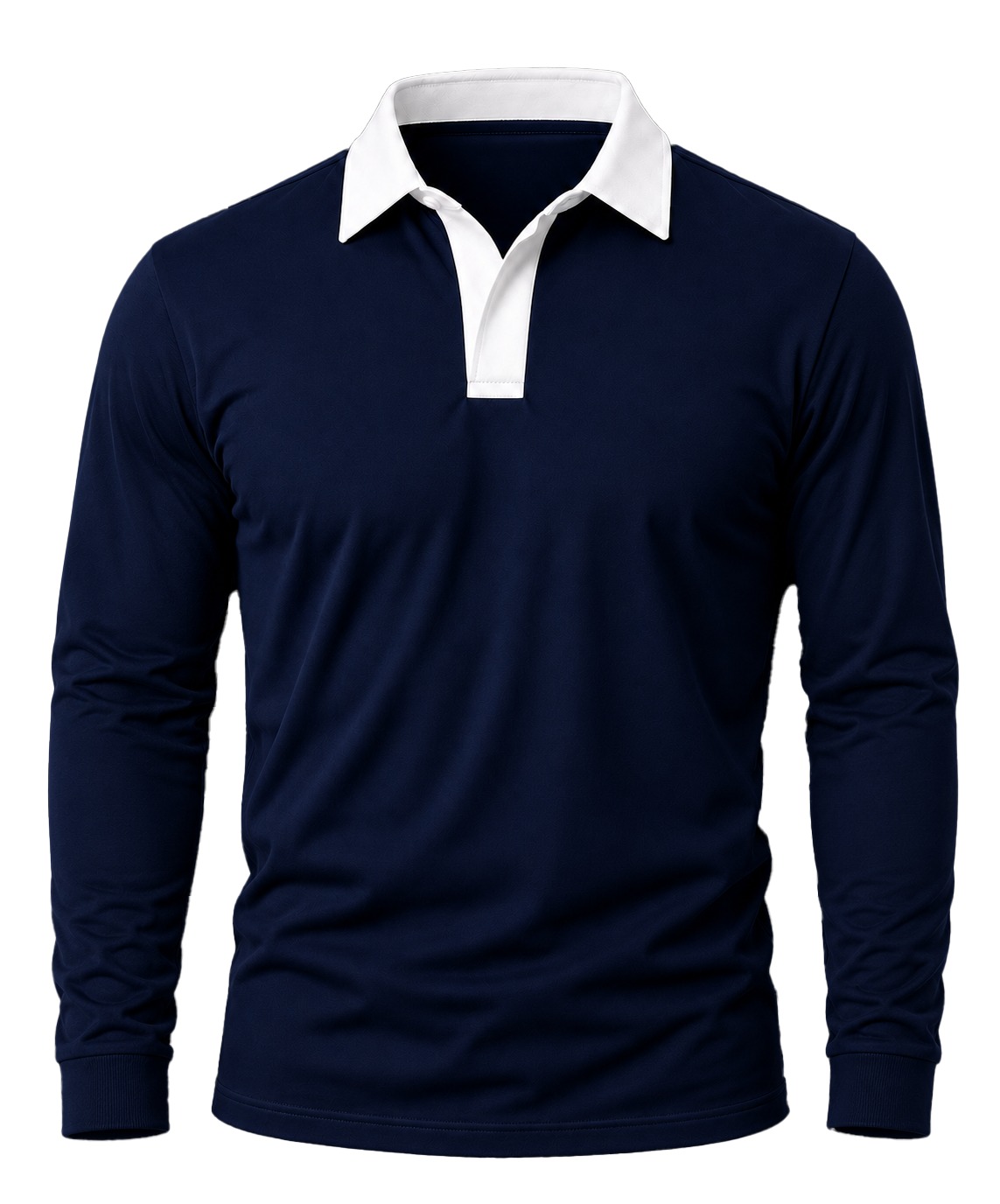 +27 Unisex Rugby Shirt, Solid Long Sleeve, Cotton Fleece