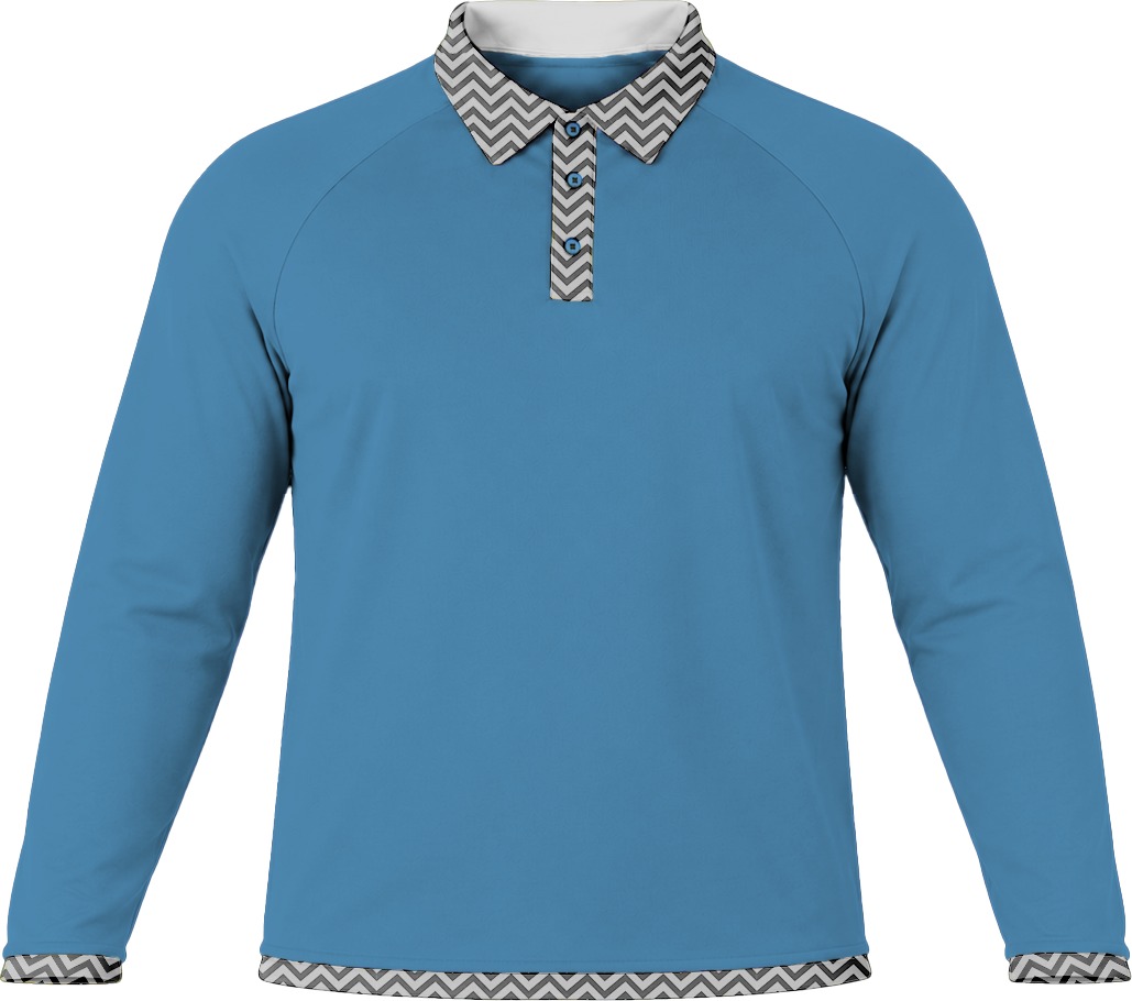 19Ten Unisex Golf Shirt, Raglan Long Sleeve, Birdseye