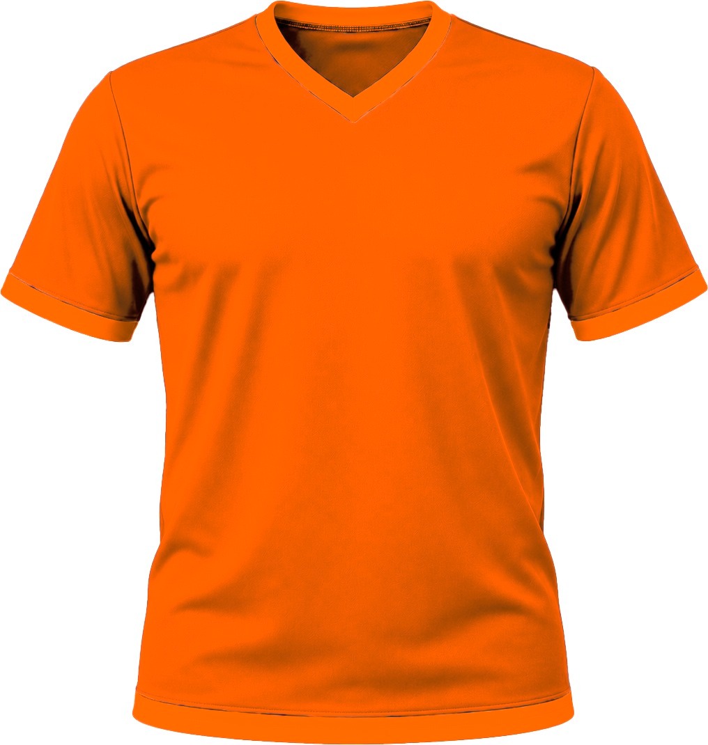 +27 Ladies V-Neck T-shirt, Fitted Short Sleeve, Birdseye