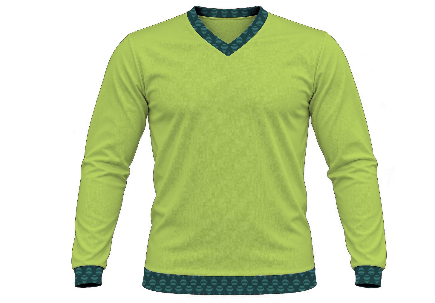 19Ten Kiddies V-Neck T-shirt, Fitted Long Sleeve, Birdseye