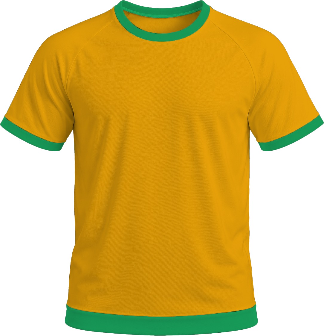 Ringer Unisex Crew Neck T-shirt, Raglan Short Sleeve, Birdseye
