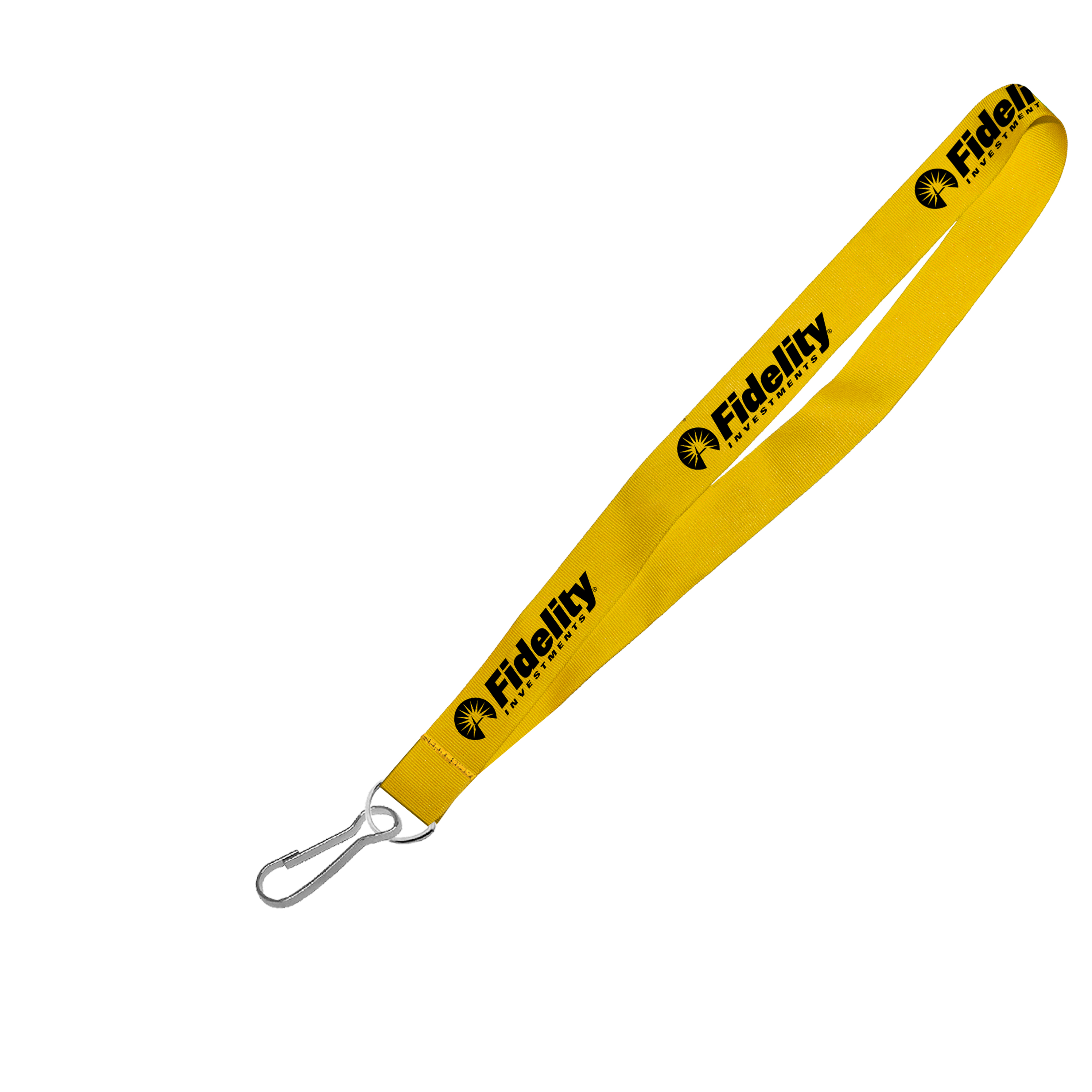 Hi-Viz Lanyard Black Sublimation Print S/Sided with Swivel Hook
