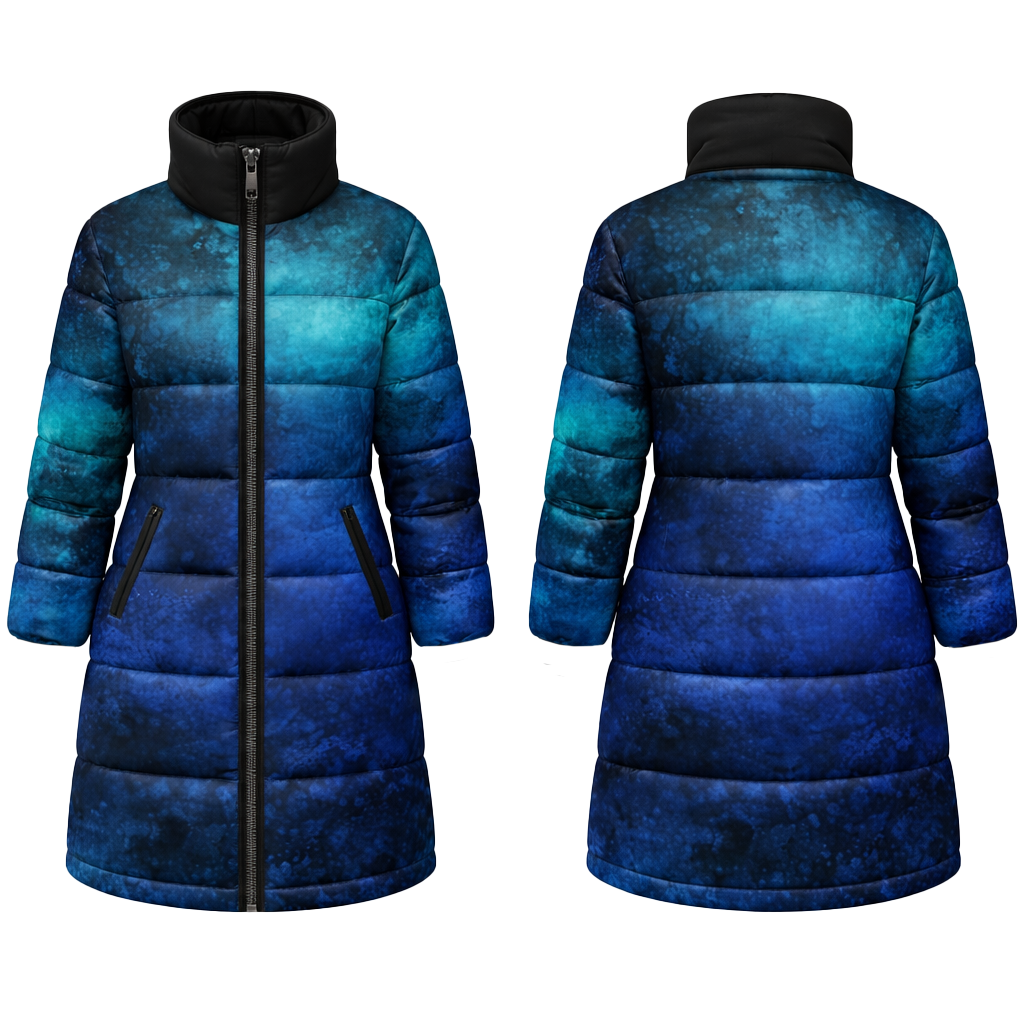Kid's Dye Sublimated Micro Active Long Puffer Jacket