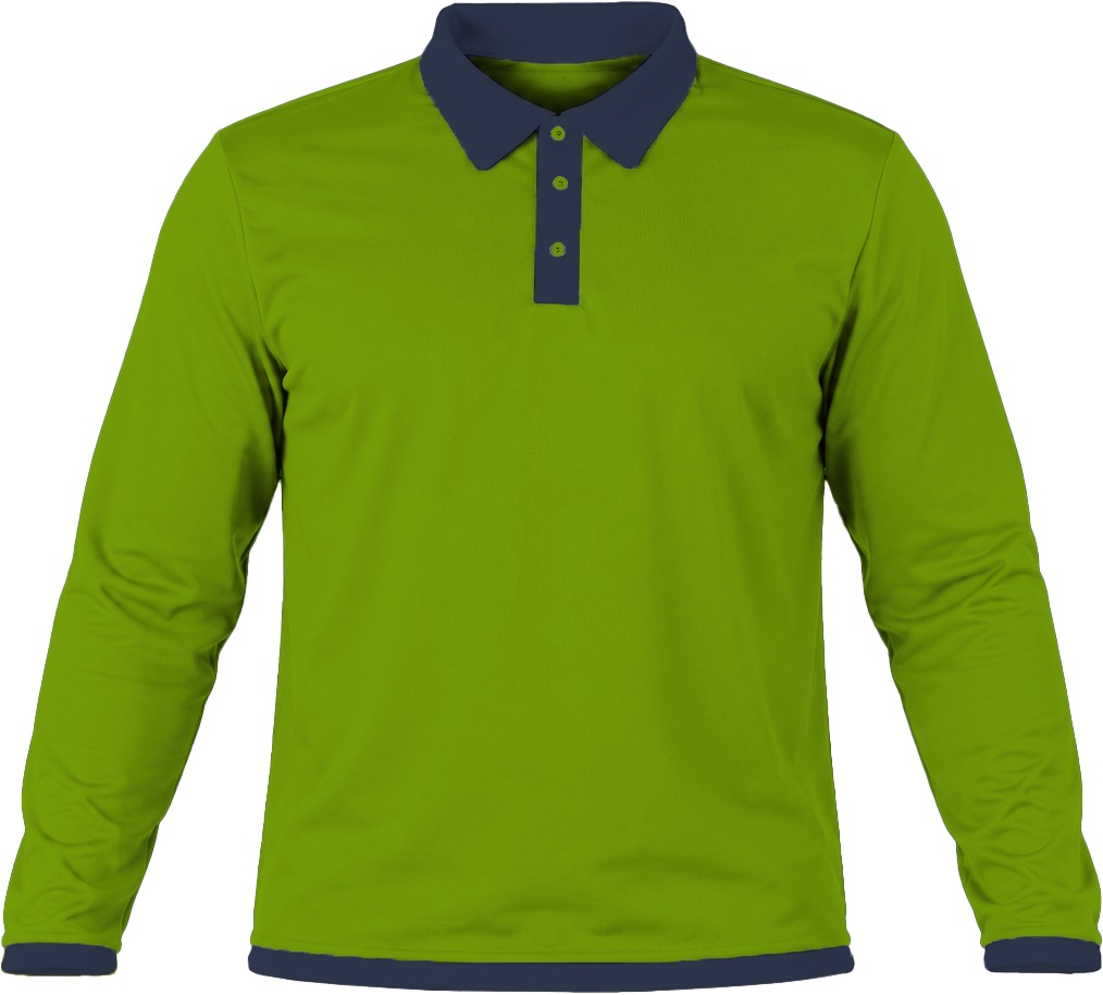 Ringer Kiddies Golf Shirt, Fitted Long Sleeve, Birdseye