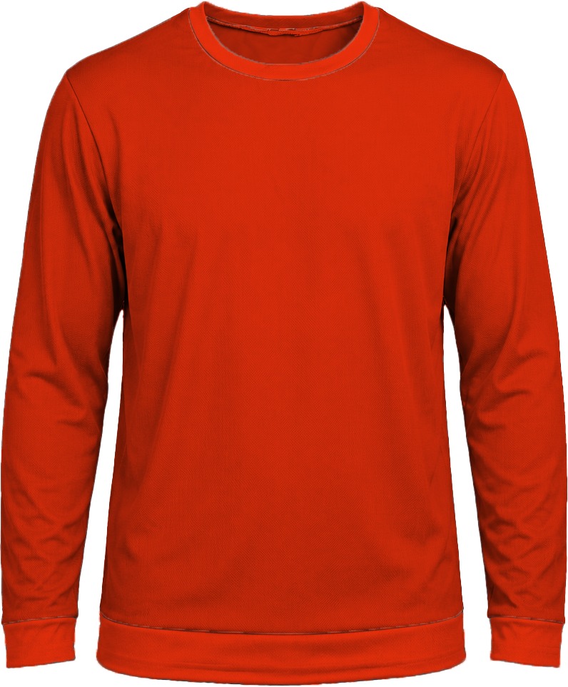 +27 Ladies Crew Neck T-shirt, Fitted Long Sleeve, Birdseye