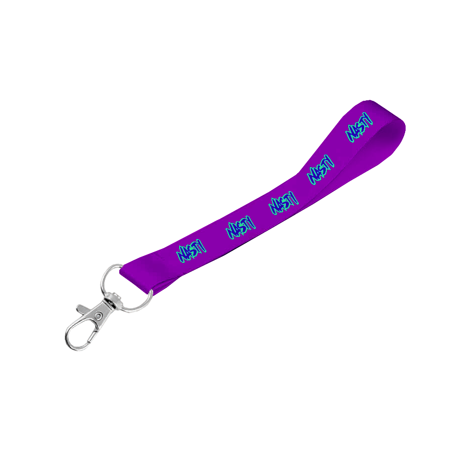 Satin Wrist Phone Strap D/Sided Print with Snap Hook 25 x 340mm