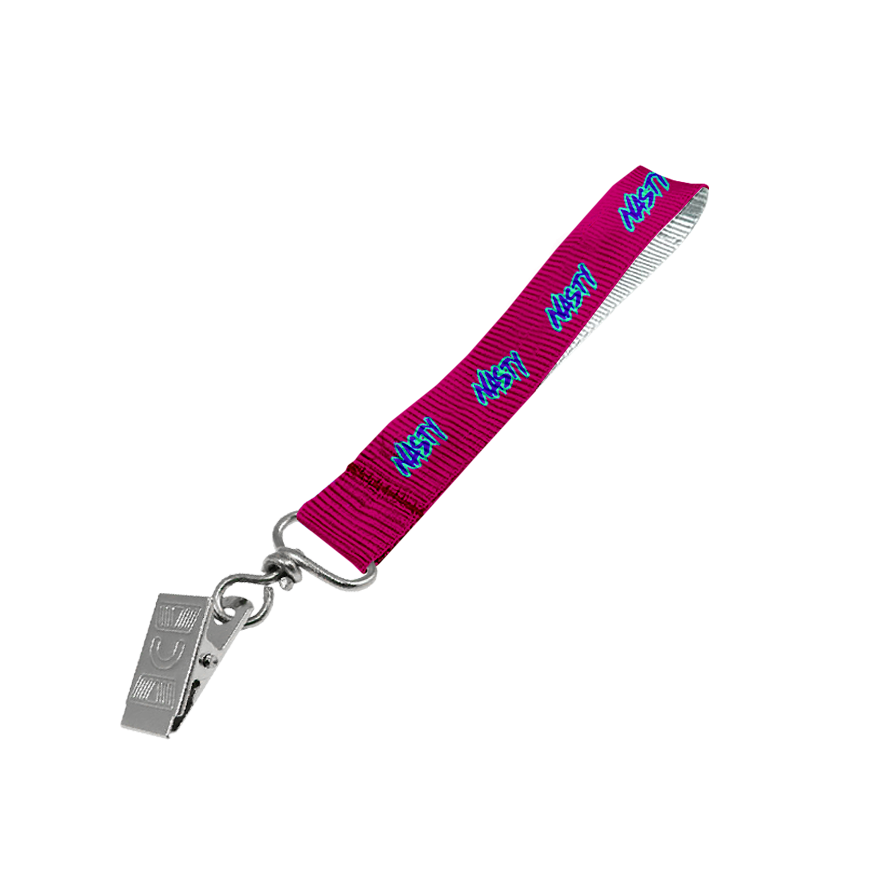 Petersham Wrist Phone Strap S/Sided Print with Crocodile Clip 20 x 340mm