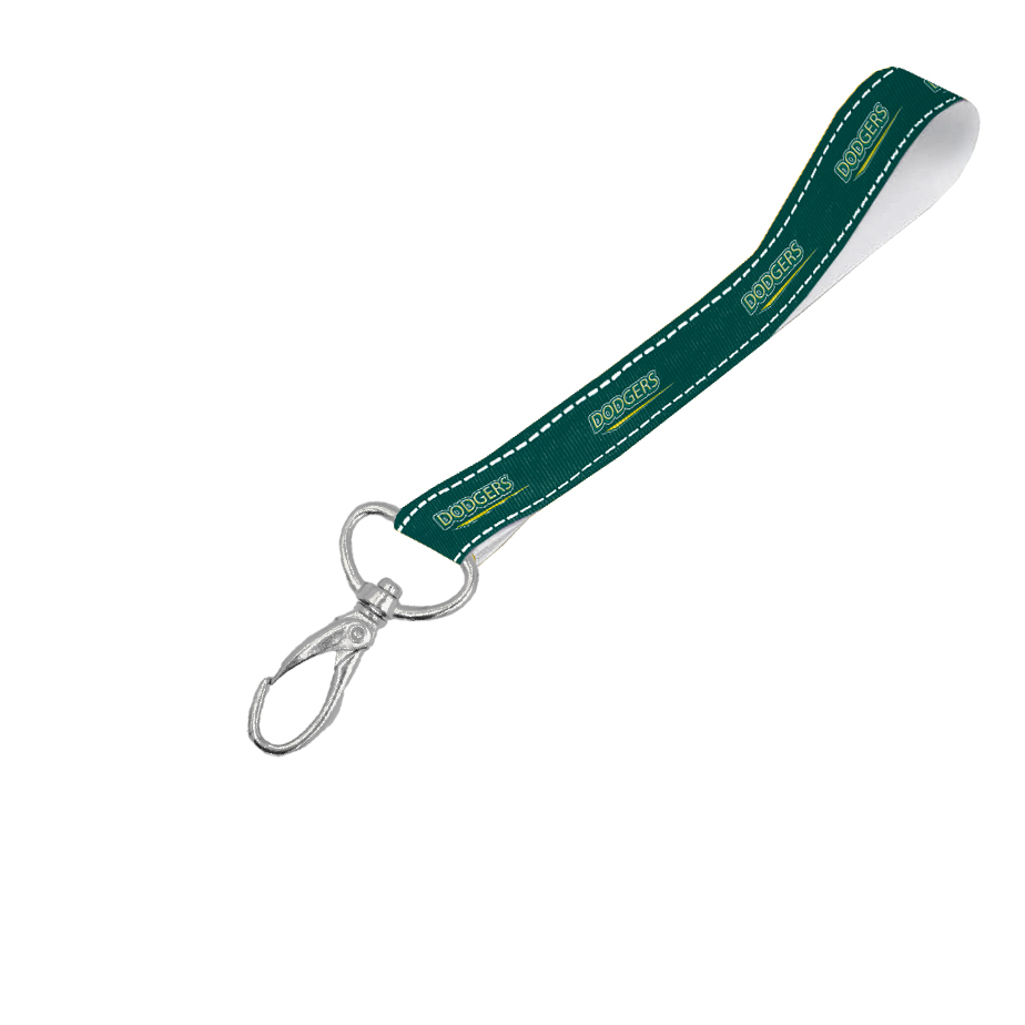 Petersham Wrist Phone Strap With Reflective Border Sublimation Print S/Sided with Lobster Clip