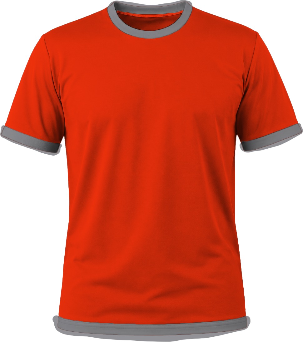 Ringer Ladies Crew Neck T-shirt, Fitted Short Sleeve, Reverse Birdseye