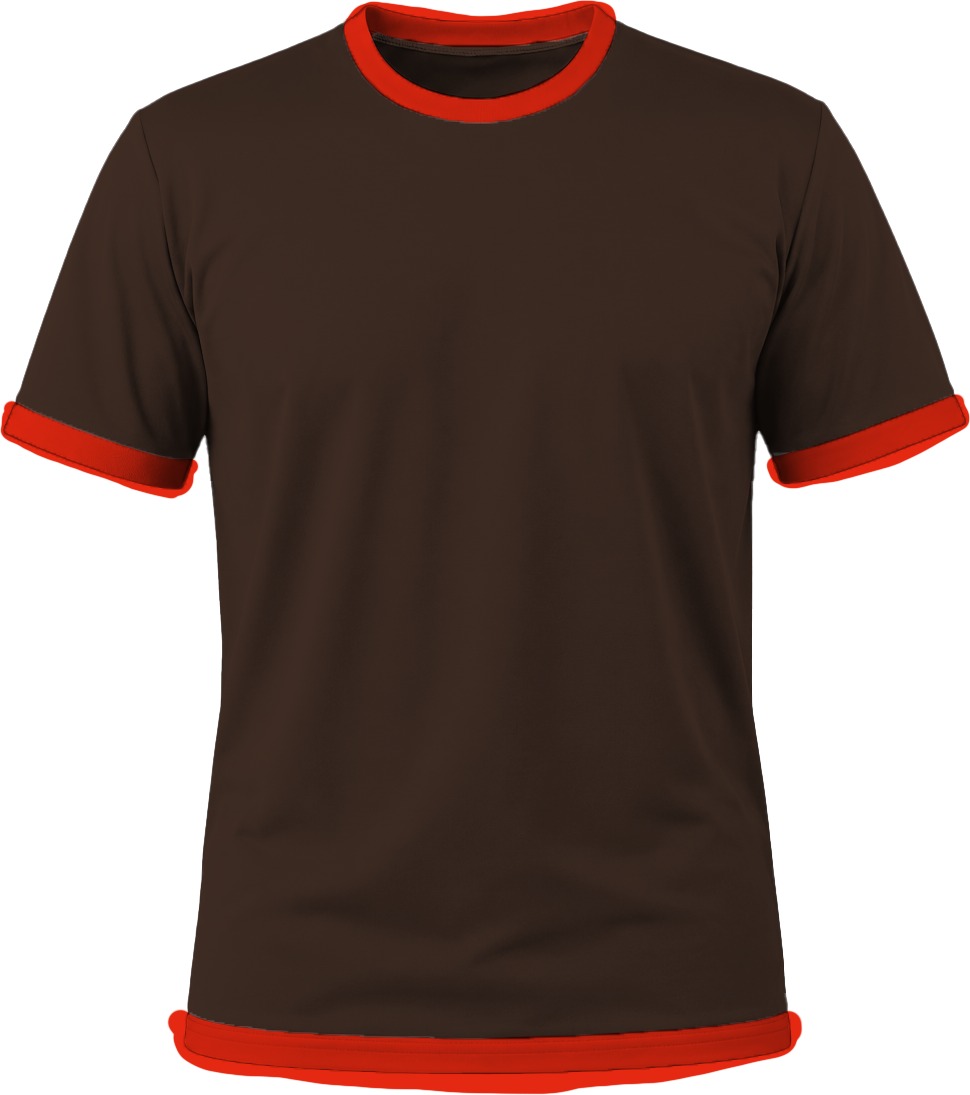 Ringer Ladies Crew Neck T-shirt, Fitted Short Sleeve, Reverse Birdseye