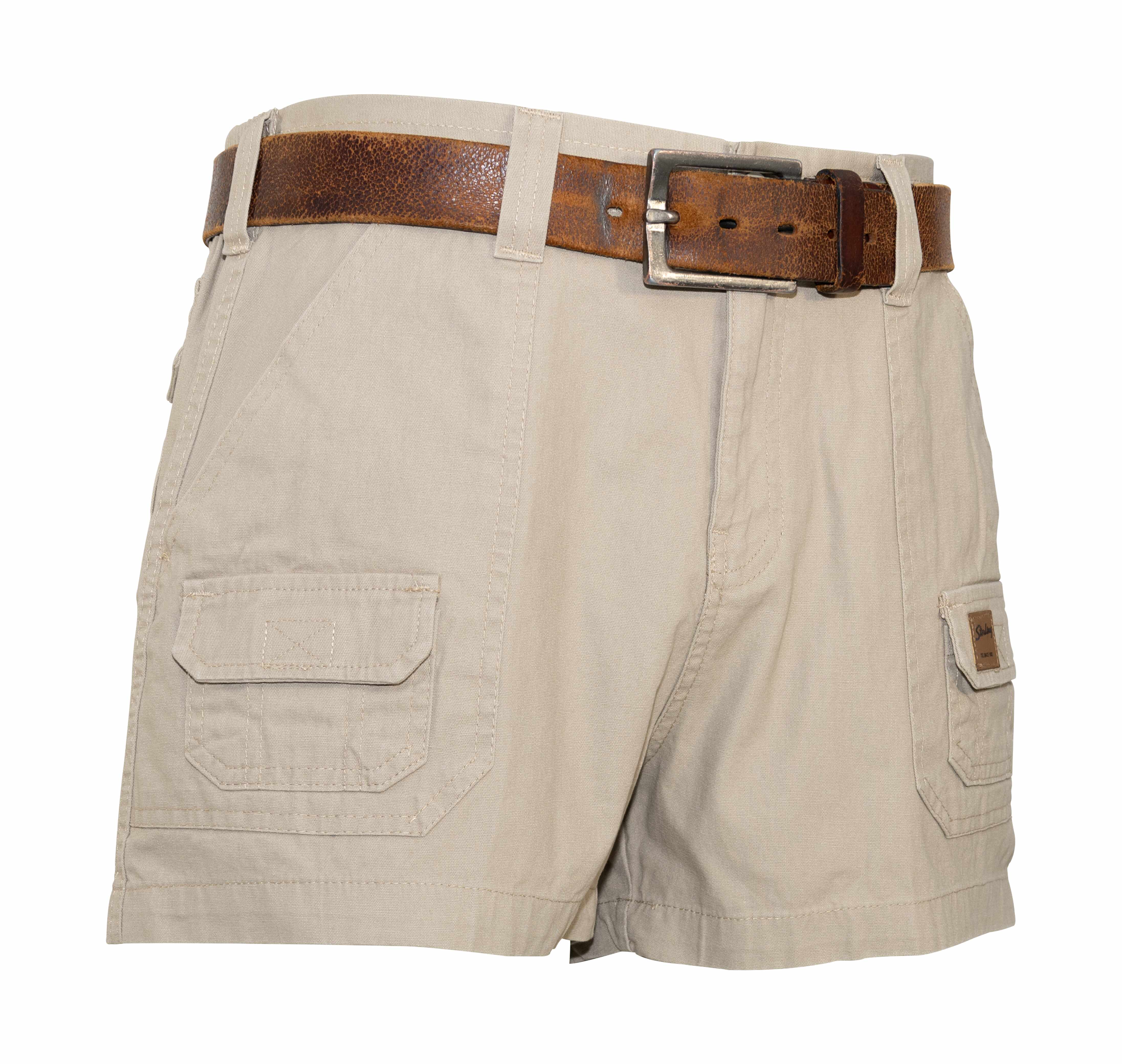 Men's Half Elasticated Canvas Shorties