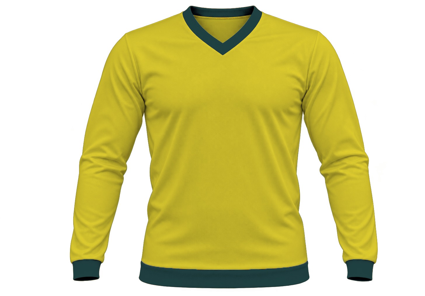 Ringer Ladies V-Neck T-shirt, Fitted Long Sleeve, Birdseye