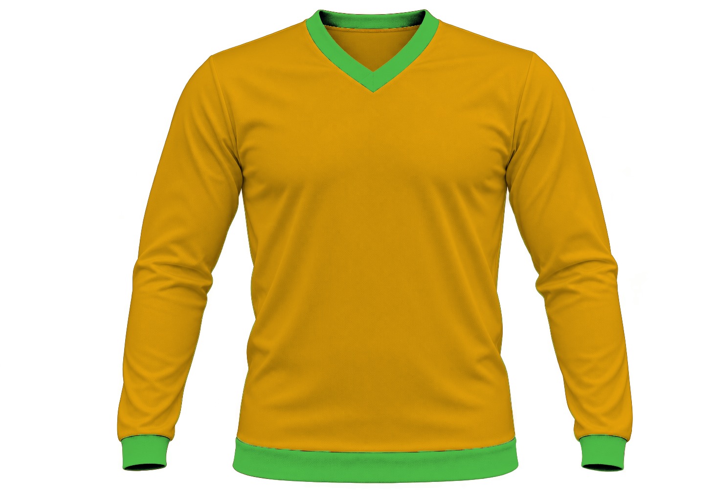 Ringer Ladies V-Neck T-shirt, Fitted Long Sleeve, Birdseye