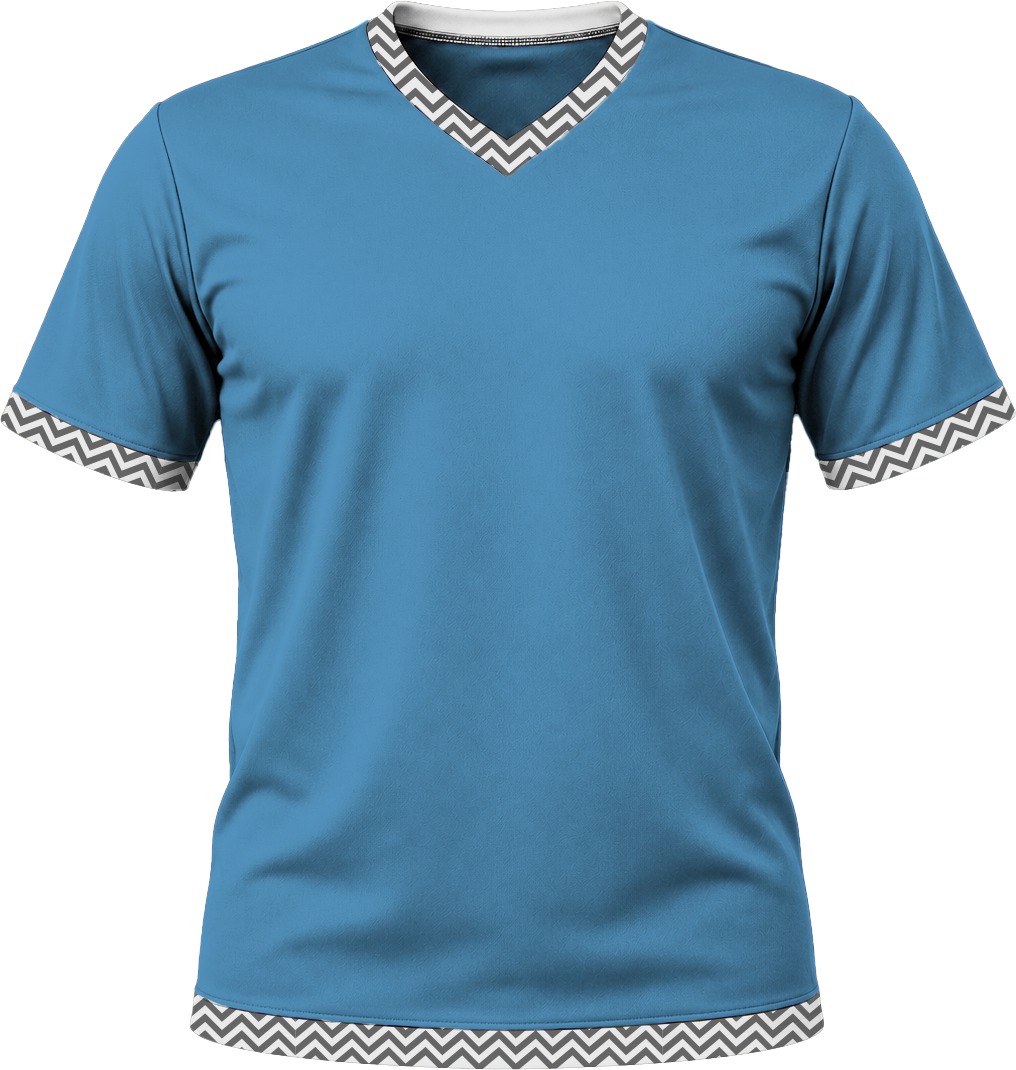 19Ten Kiddies V-Neck T-shirt, Fitted Short Sleeve, Birdseye