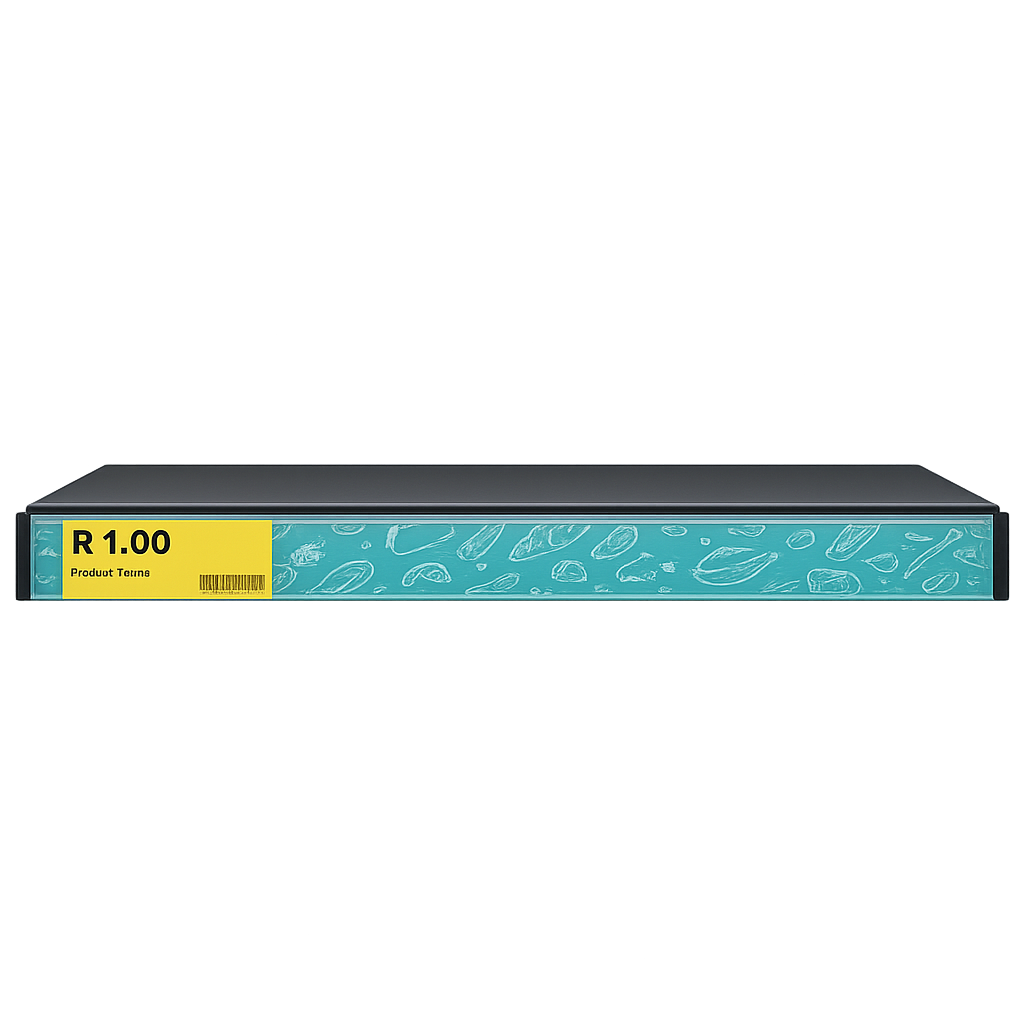 B. YOND LITHO Shelf Strips (Single Sided White) 1100 x 50mm