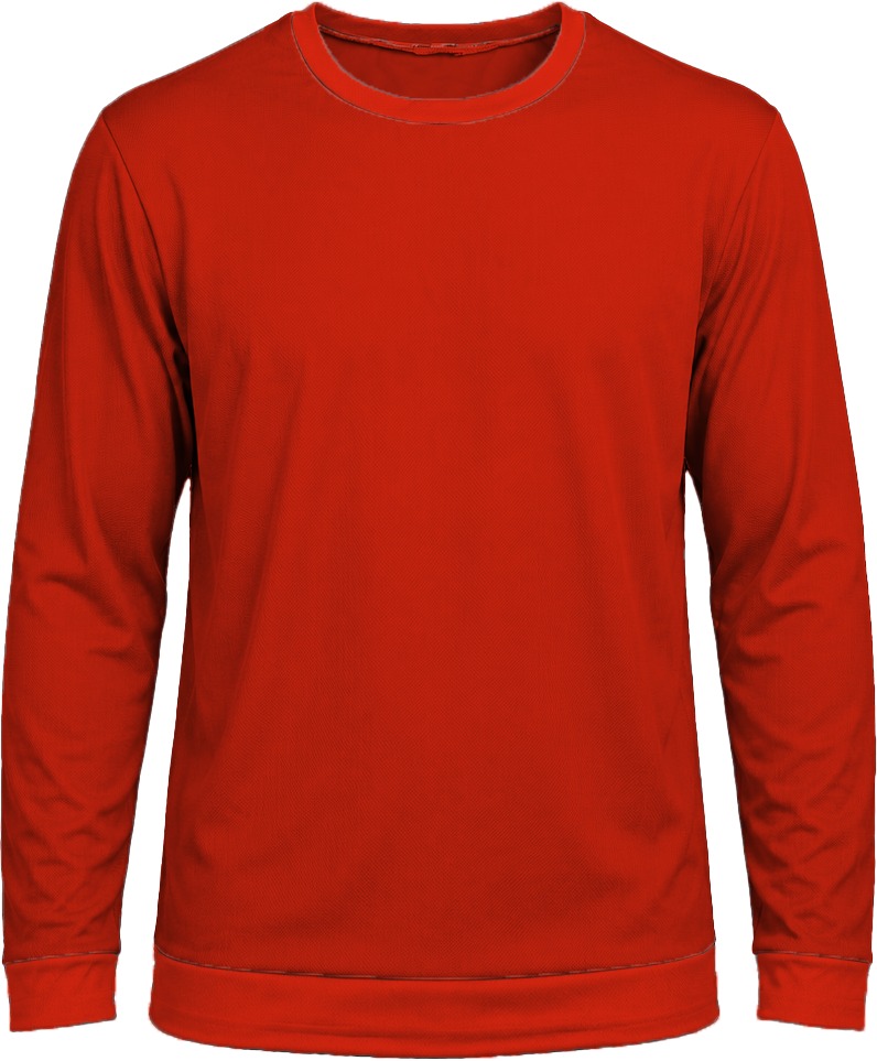 +27 Kiddies Crew Neck T-shirt, Fitted Long Sleeve, Reverse Birdseye