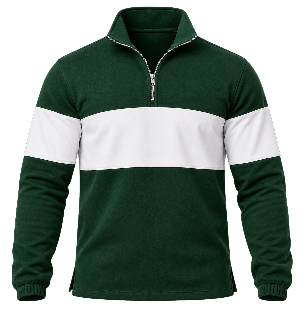 +27 Unisex Sweater, Quarter Zip Long Sleeve, Brushed Fleece