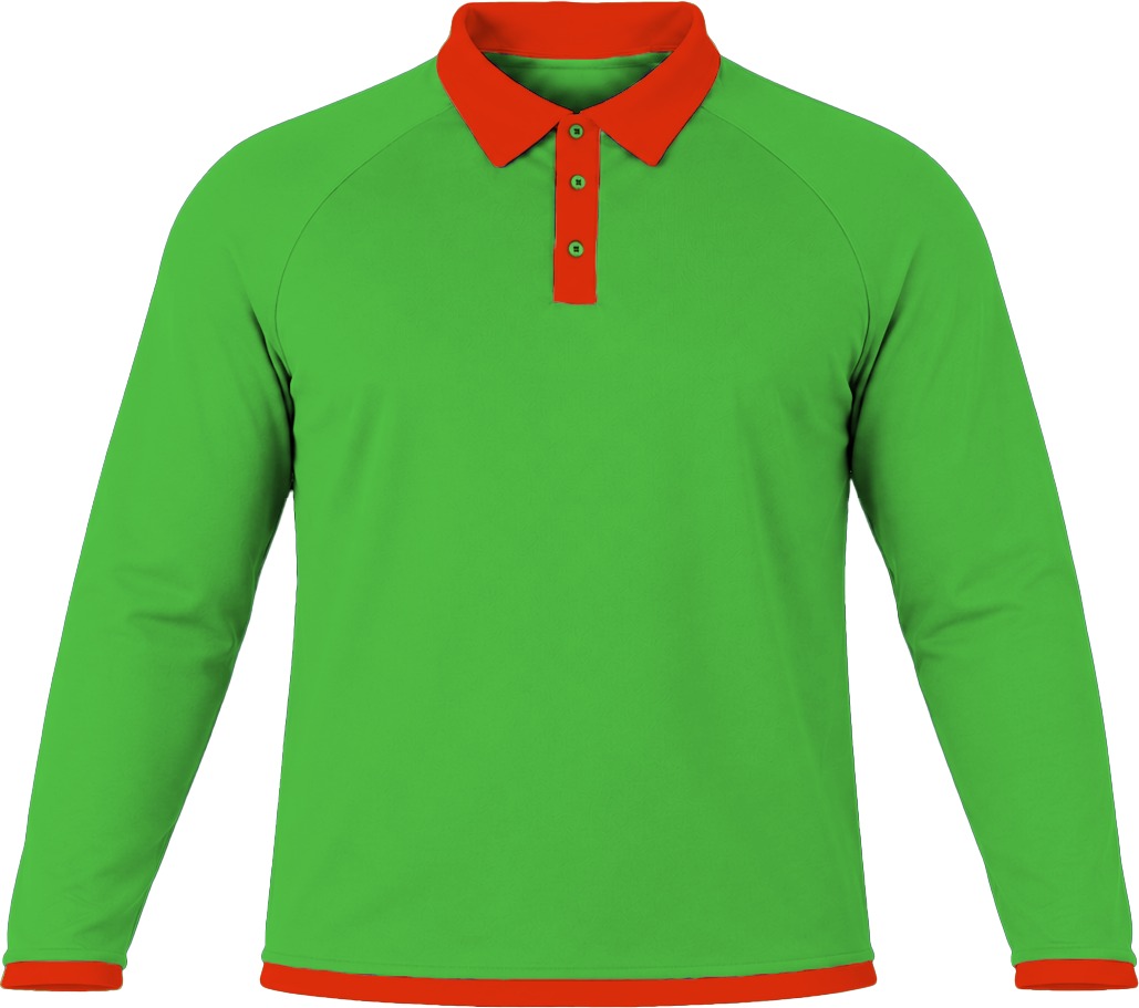 Ringer Unisex Golf Shirt, Raglan Long Sleeve, Birdseye