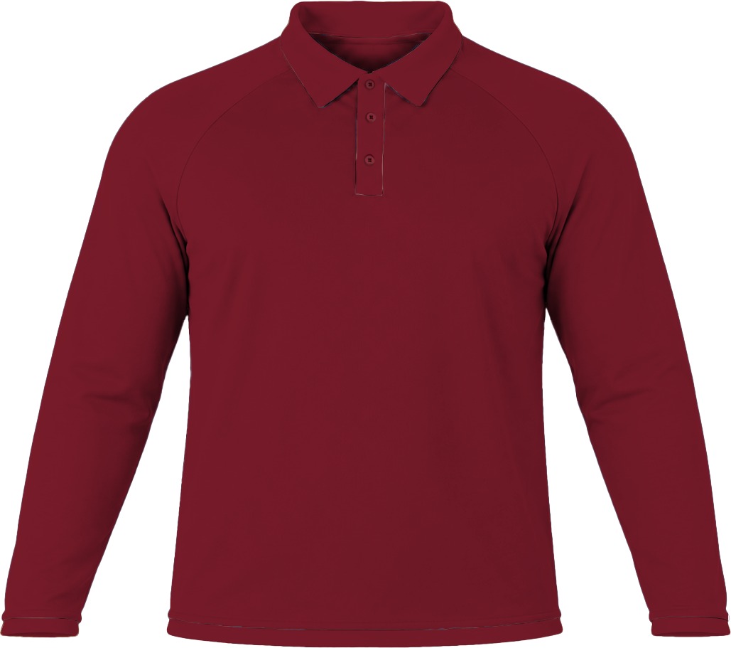 +27 Ladies Golf Shirt, Raglan Long Sleeve, Birdseye