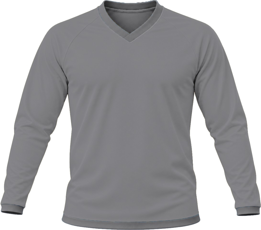 +27 Unisex V-Neck T-shirt, Raglan Long Sleeve, Reverse Birdseye