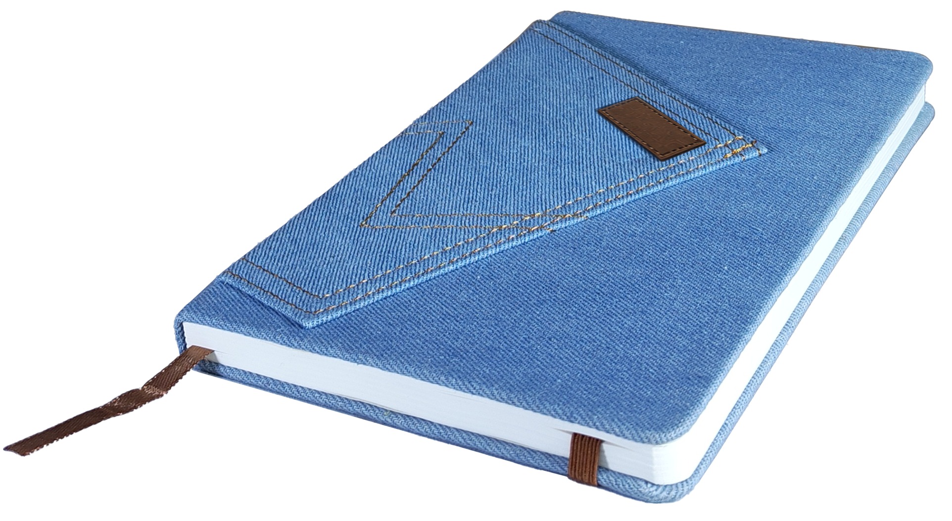 A5 Cora Denim Notebook with Pocket