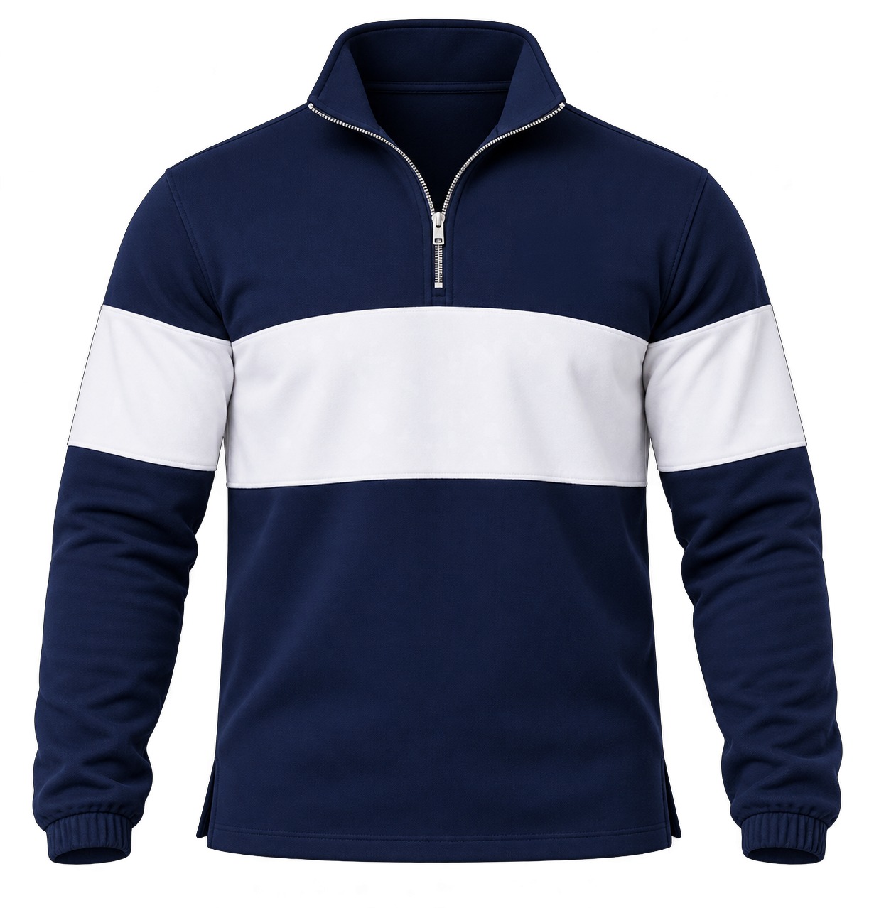 +27 Unisex Sweater, Quarter Zip Long Sleeve, Brushed Fleece