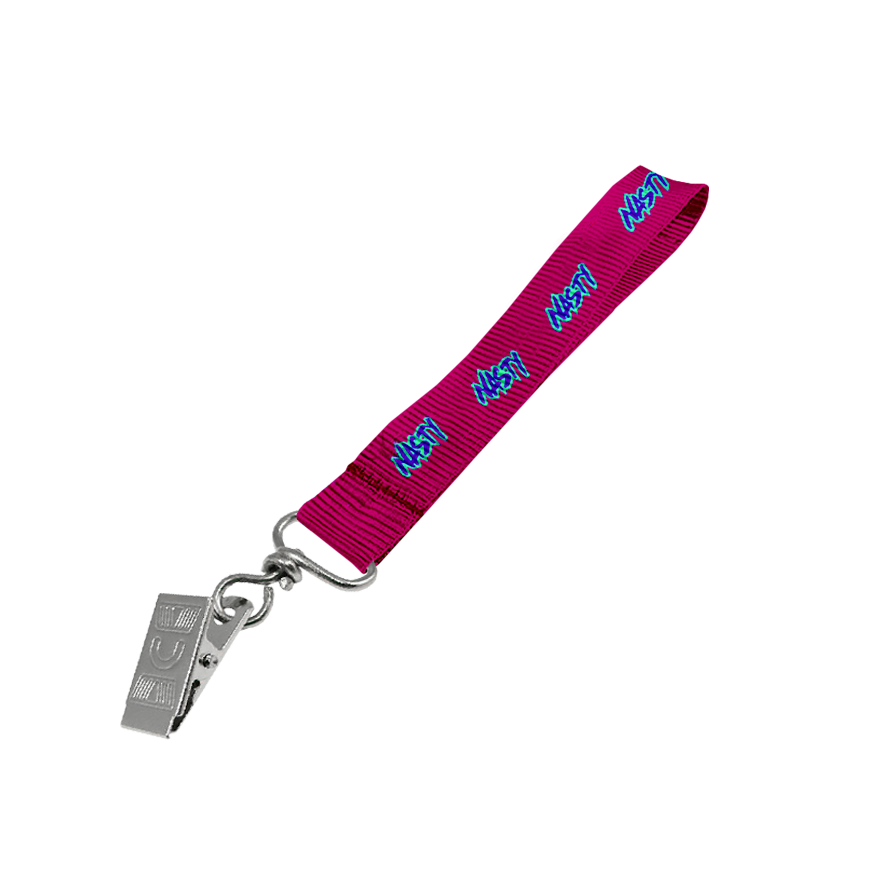 Petersham Wrist Phone Strap D/Sided Print with Crocodile Clip 20 x 340mm