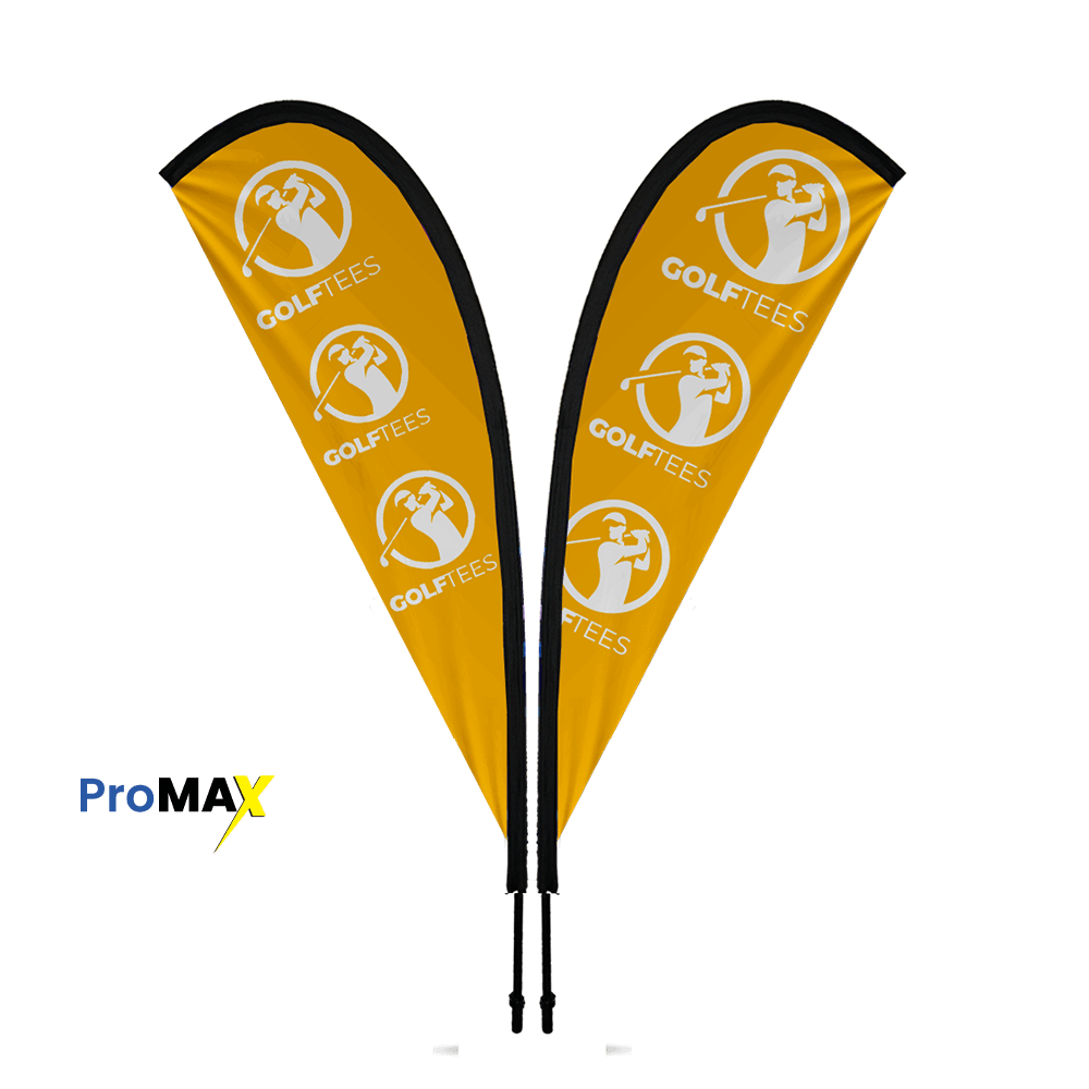 Professional display hardware Teardrop Banner 3m Double sided, Complete