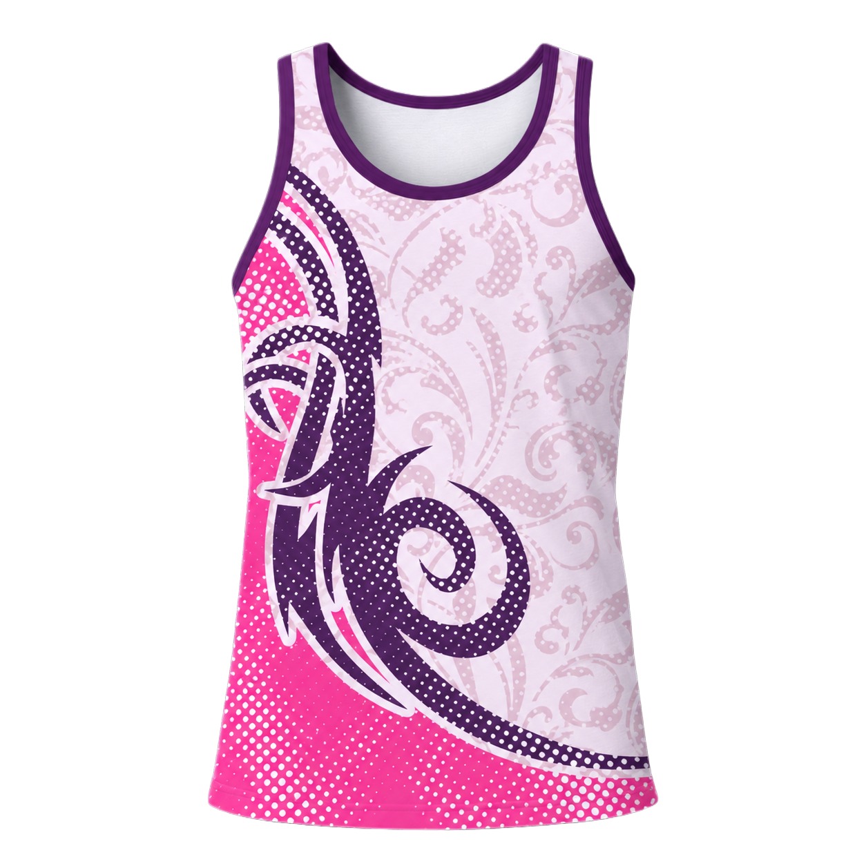 Dye Sub Ladies Crew Neck Vest, Birdseye