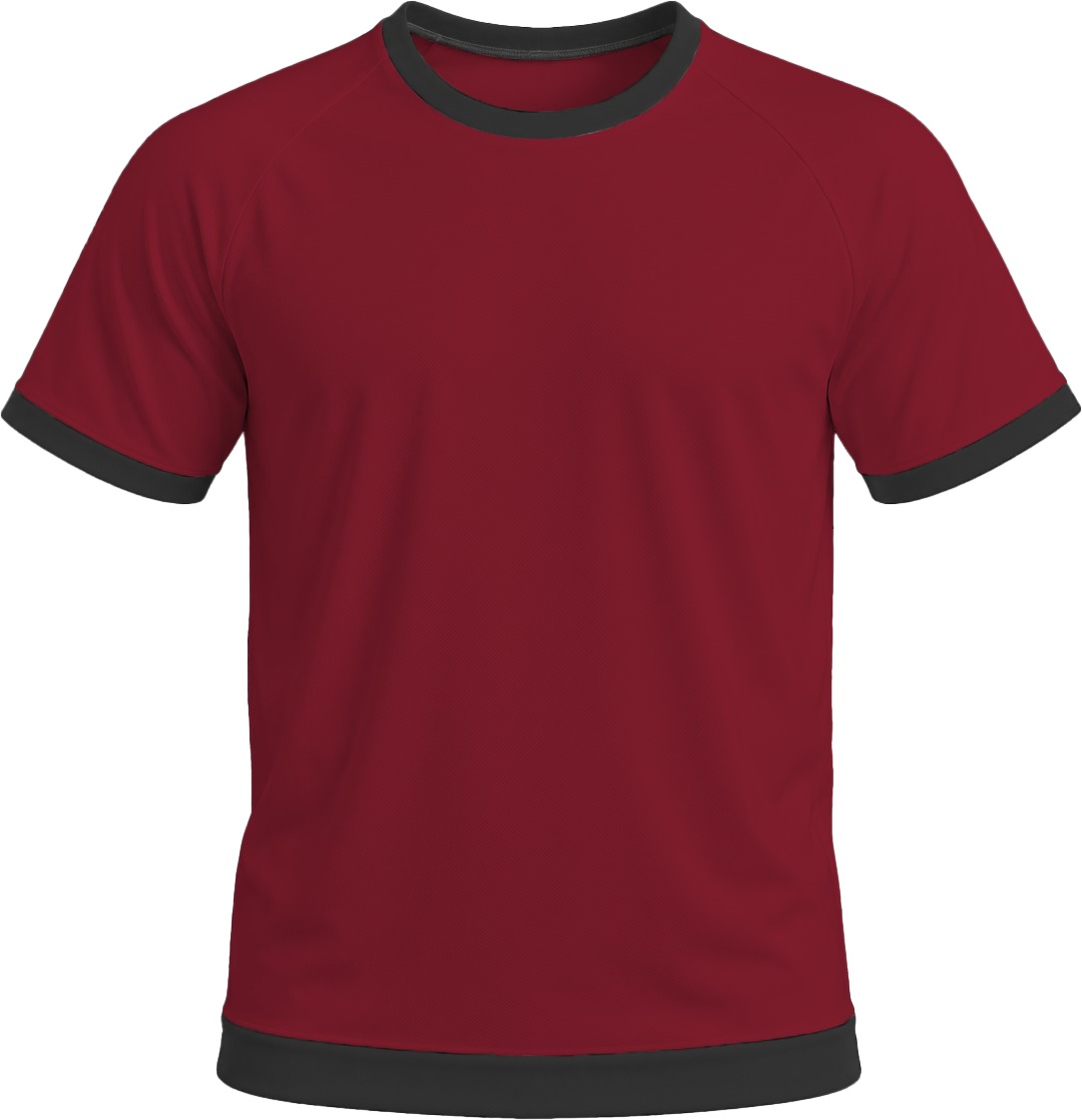 Ringer Ladies Crew Neck T-shirt, Raglan Short Sleeve, Reverse Birdseye