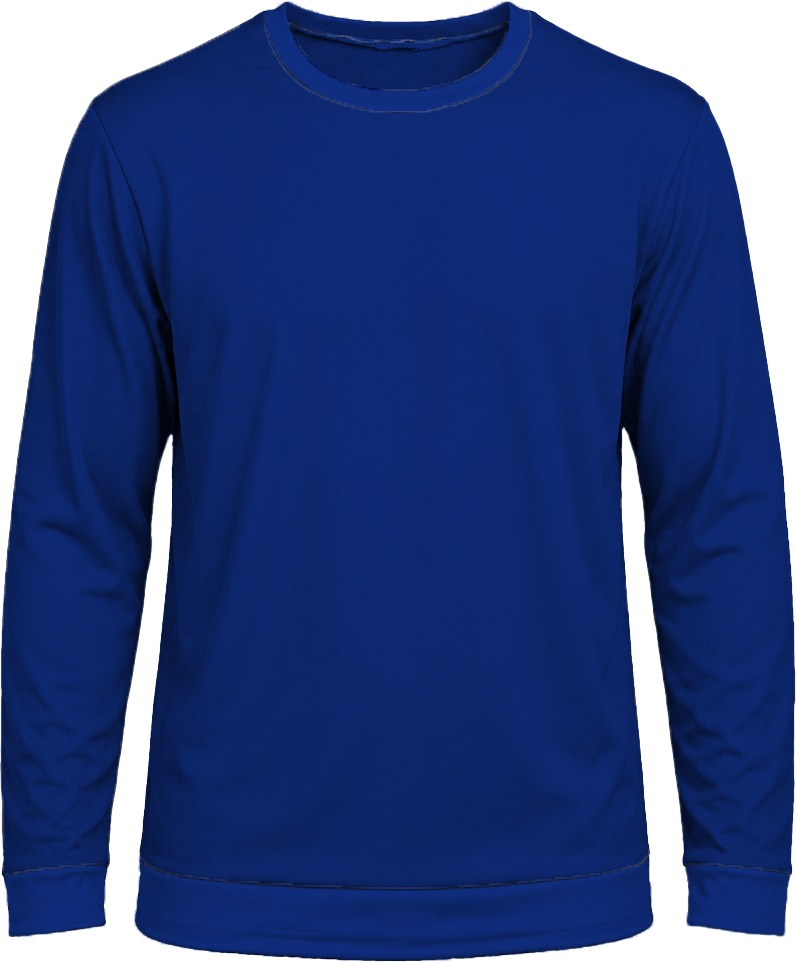 +27 Kiddies Crew Neck T-shirt, Fitted Long Sleeve, Reverse Birdseye