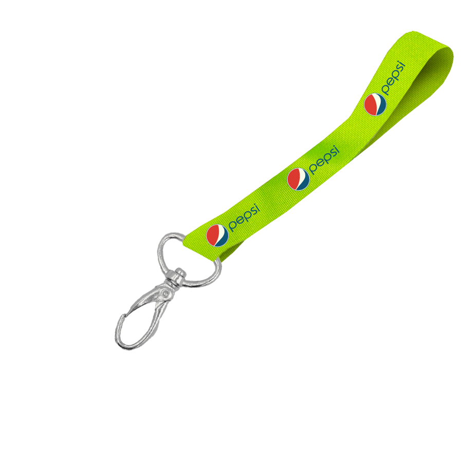 Hi-Viz Wrist Phone Strap DTF Print S/Sided with Lobster Clip