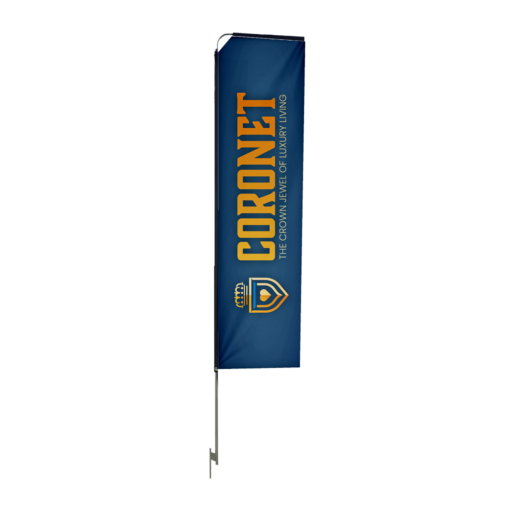 Professional display hardware Telescopic Banner 3m Single sided, Complete