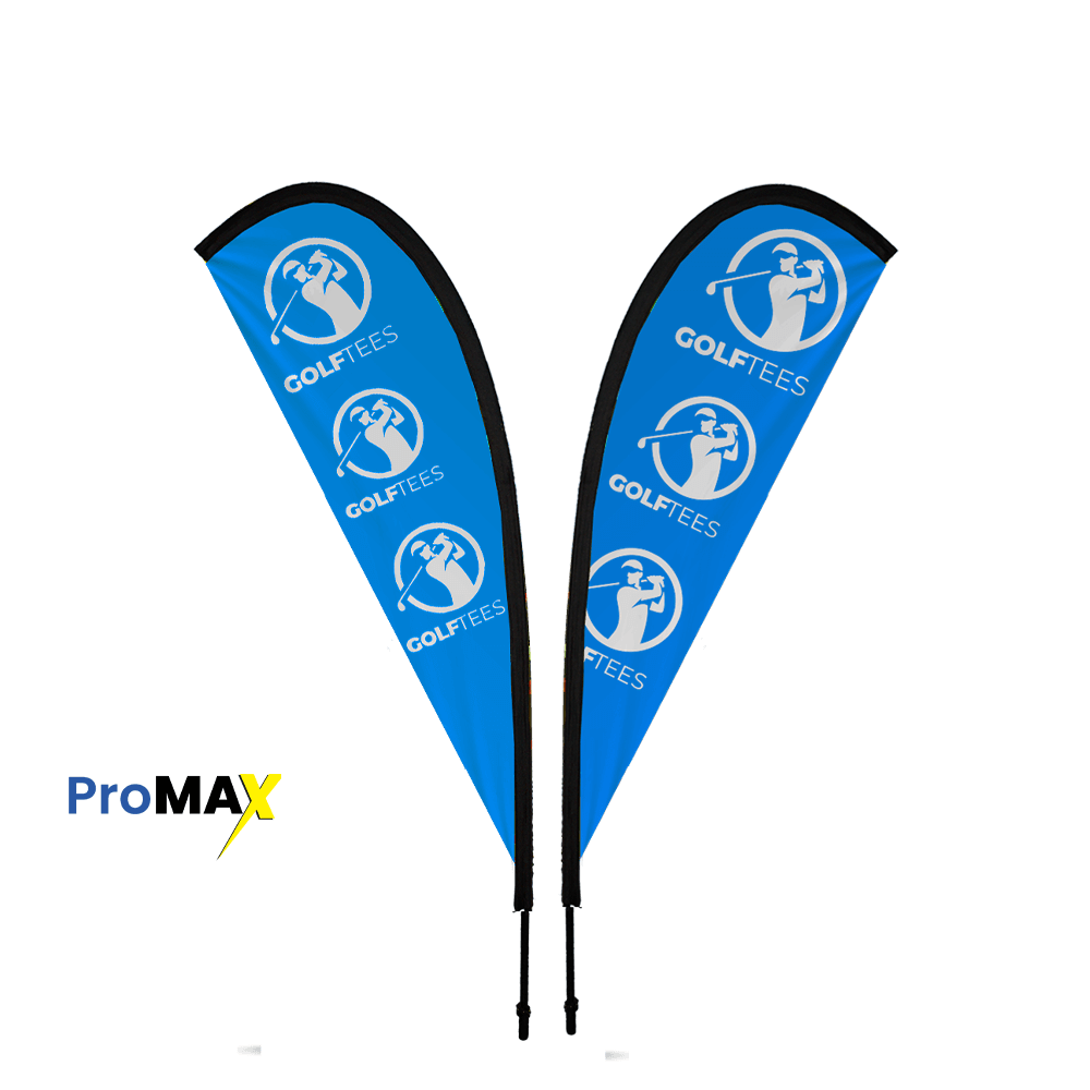 Professional display hardware Teardrop Banner 2m Double sided, Complete